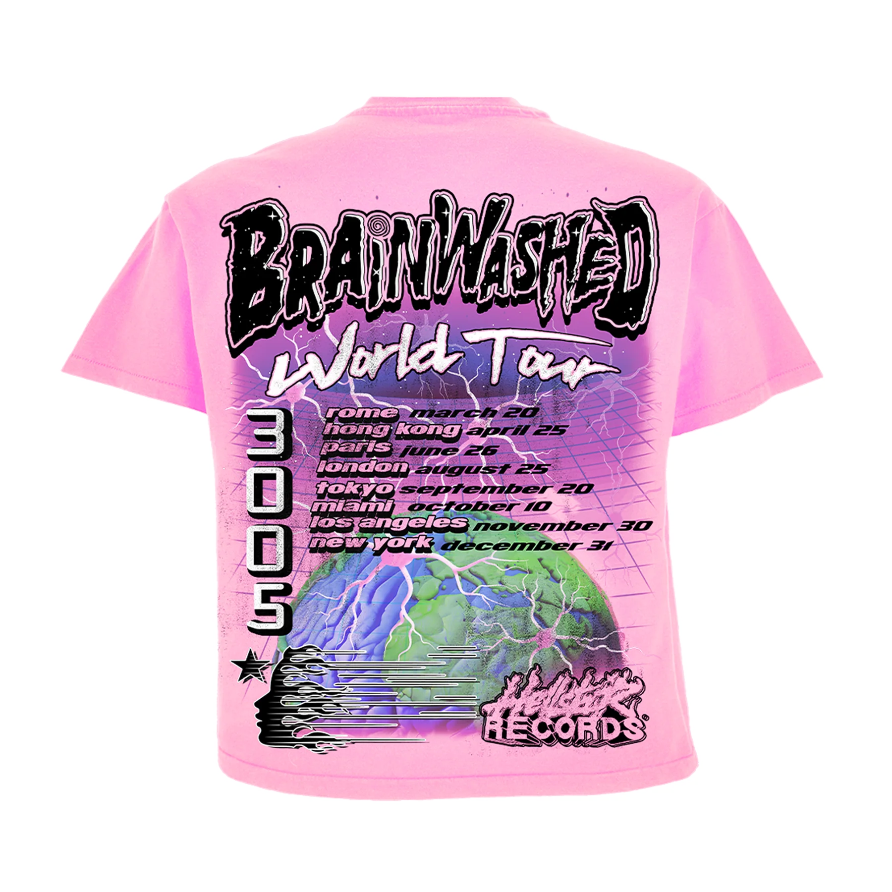 Hellstar Brainwashed World Tour T-Shirt Pink