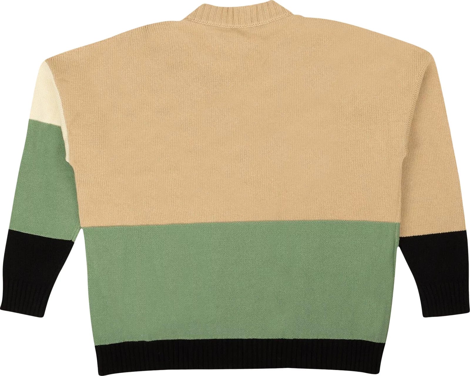 Off-White Block Wool Crewneck 'Beige/Green/Black'