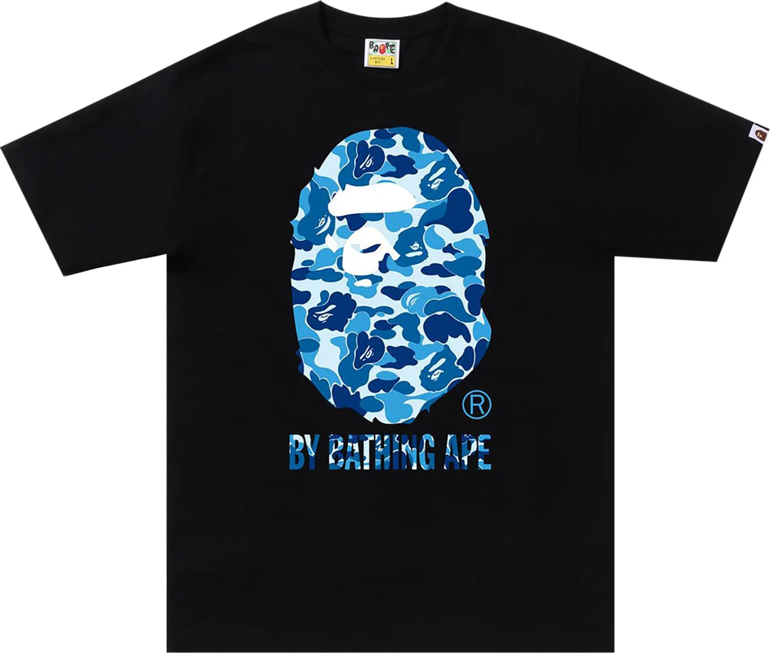 BAPE ABC Camo By Bathing Ape Tee 'Black Blue'