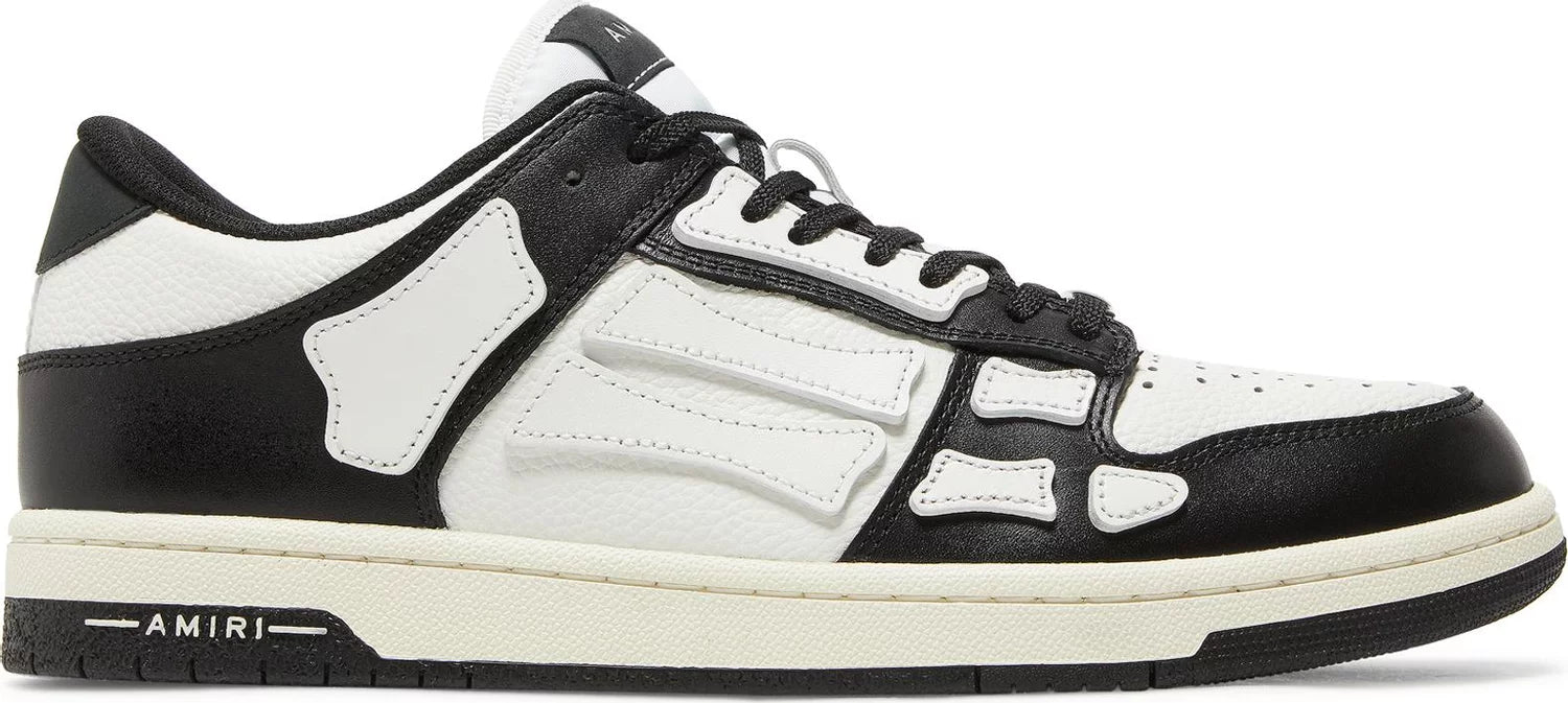 AMIRI Black & White Skel Low Sneakers