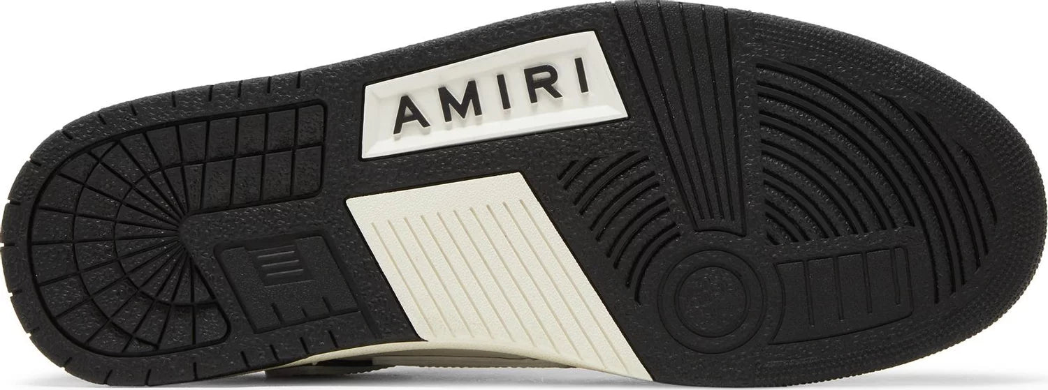 AMIRI Black & White Skel Low Sneakers