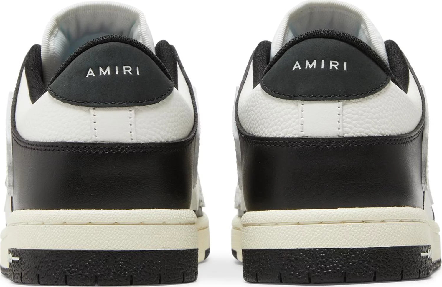 AMIRI Black & White Skel Low Sneakers