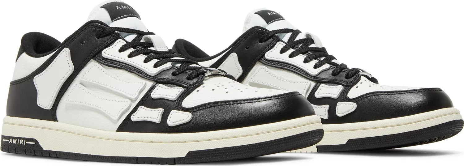 AMIRI Black & White Skel Low Sneakers