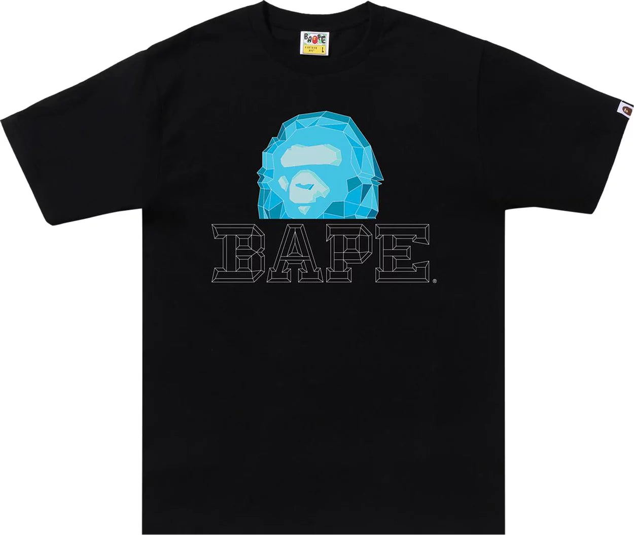 BAPE Polygon Ape Head Tee Black