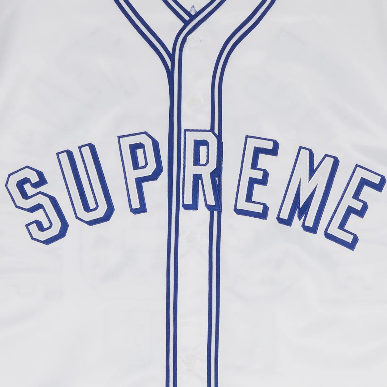 Supreme Mitchell & Ness Satin Baseball Jersey White