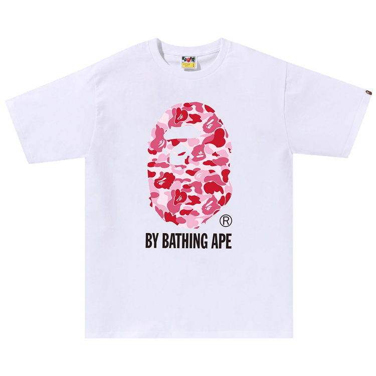 BAPE ABC Camo By Bathing Ape Tee White/Pink/Black