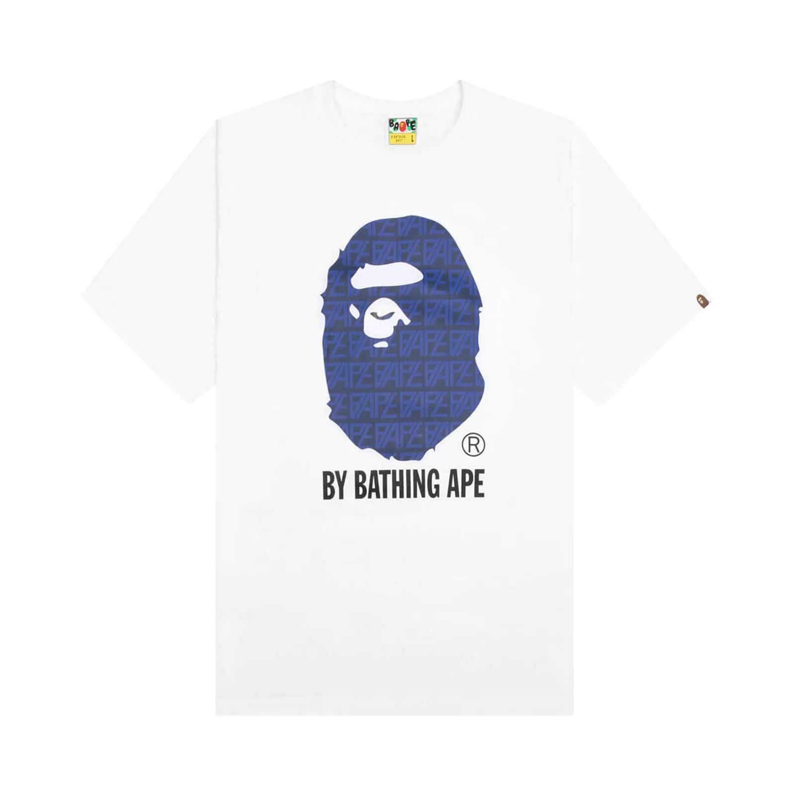 BAPE Logo Monogram By Bathing Ape Tee 'White/Navy'