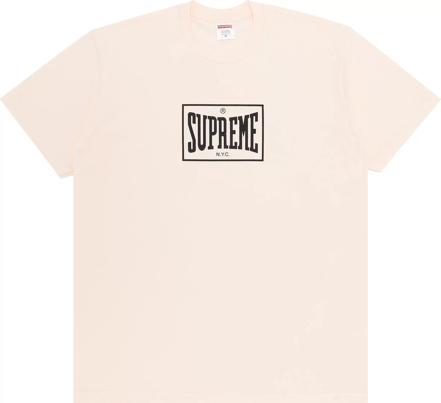 Supreme Warm Up Tee Pale Pink