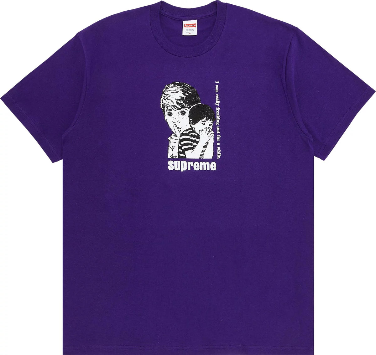 Supreme Freaking Out Tee 'Purple'