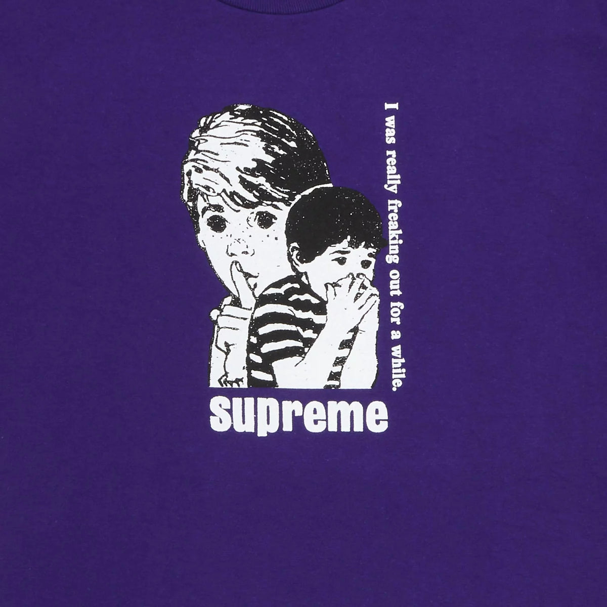 Supreme Freaking Out Tee 'Purple'