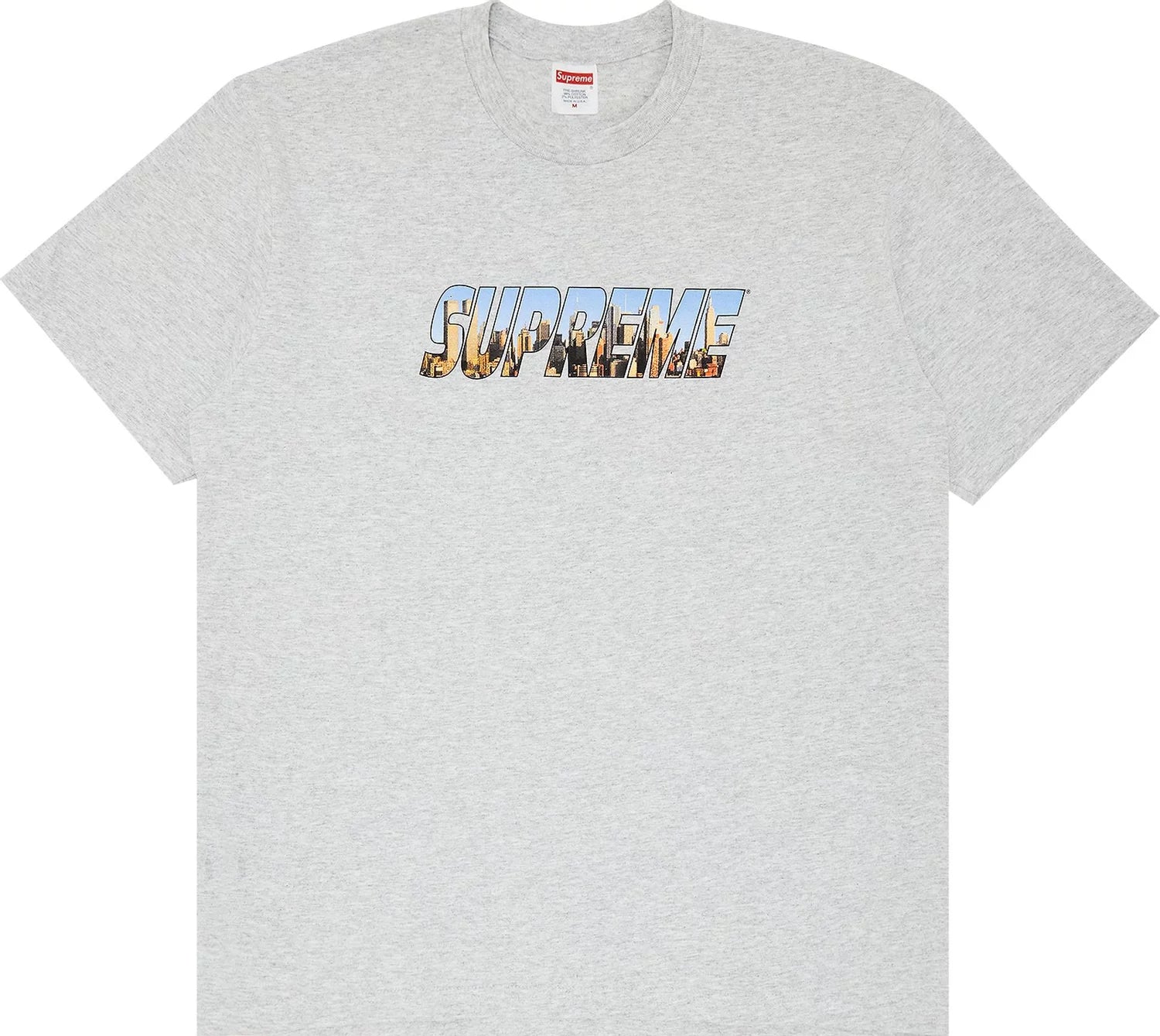 Supreme Gotham Tee Ash Grey