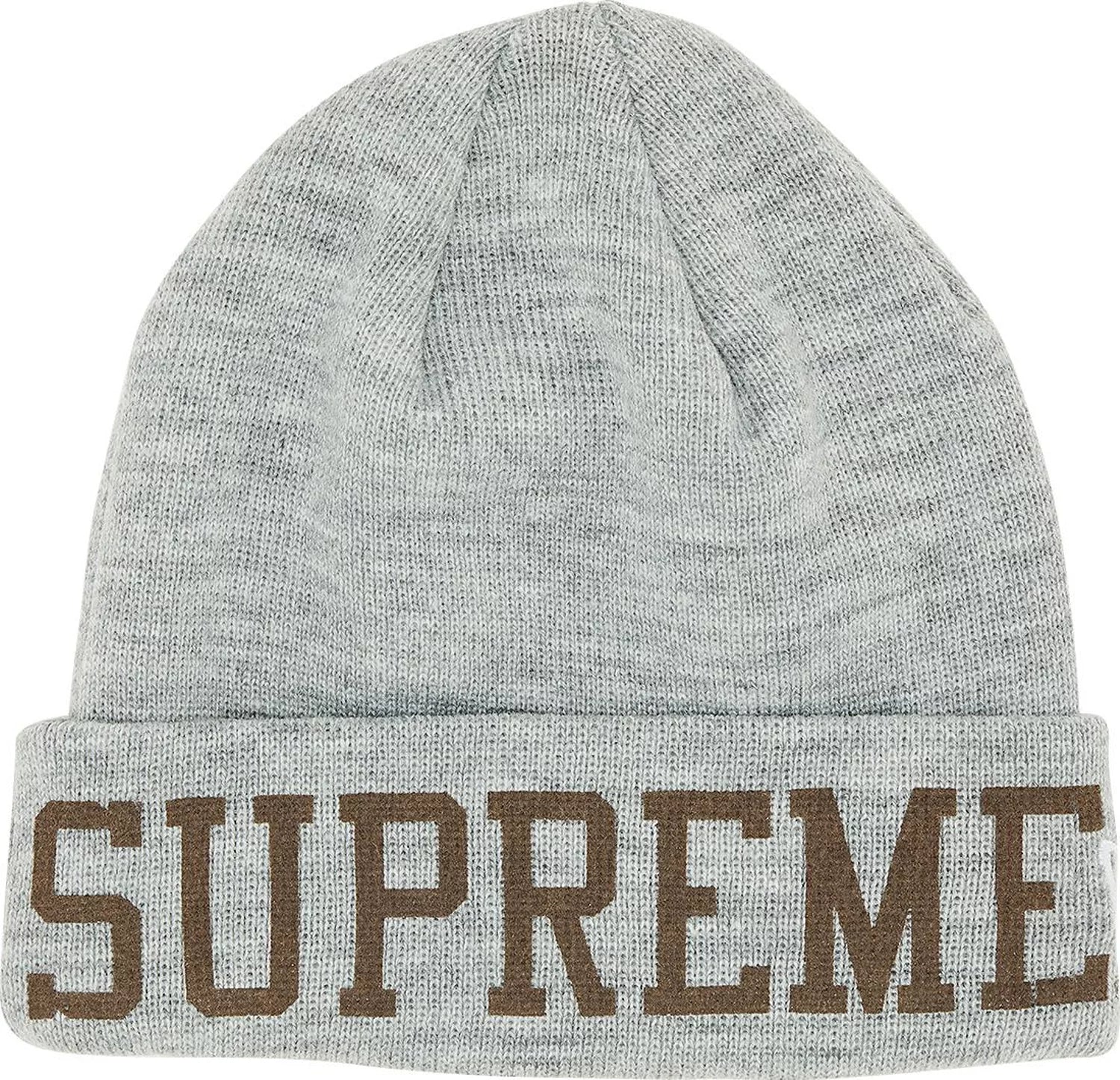 Supreme New Era Varsity Beanie Heather Grey