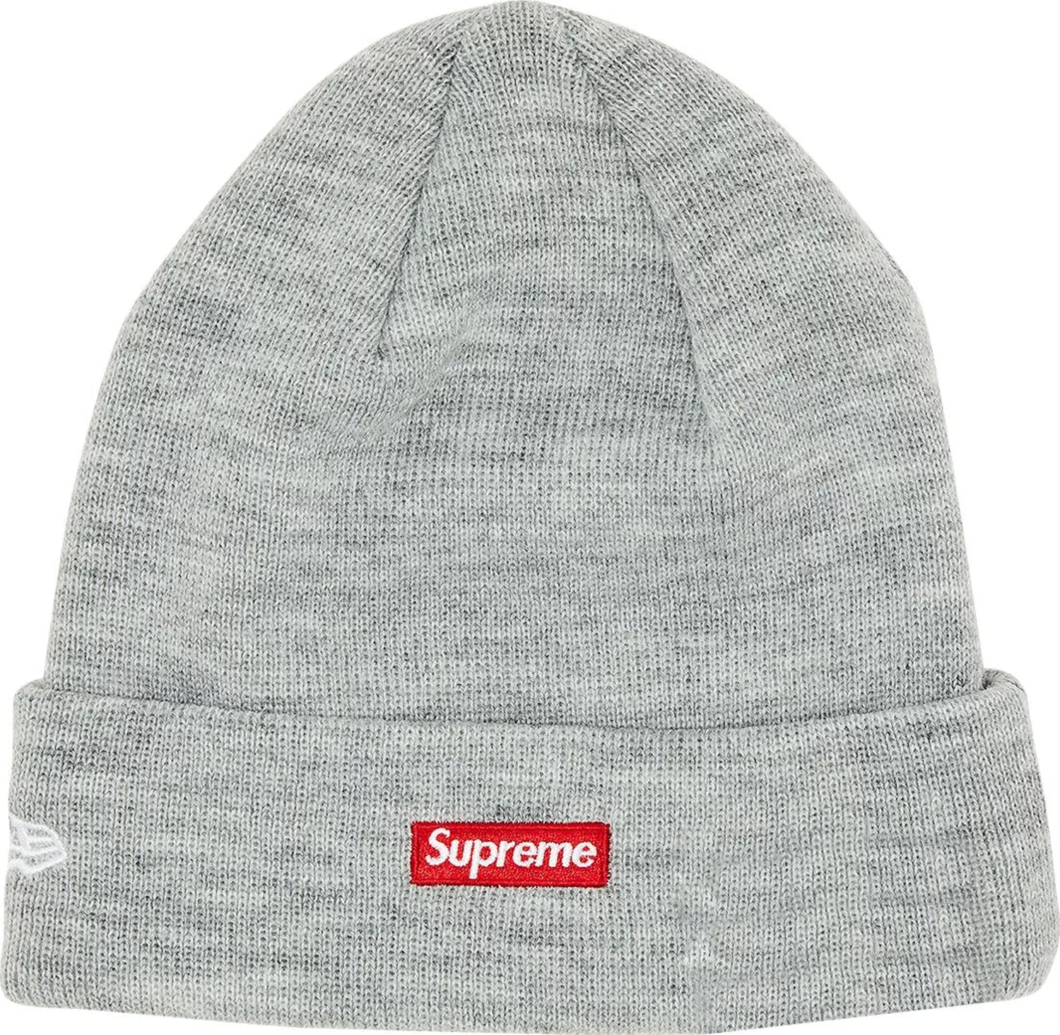 Supreme New Era Varsity Beanie Heather Grey