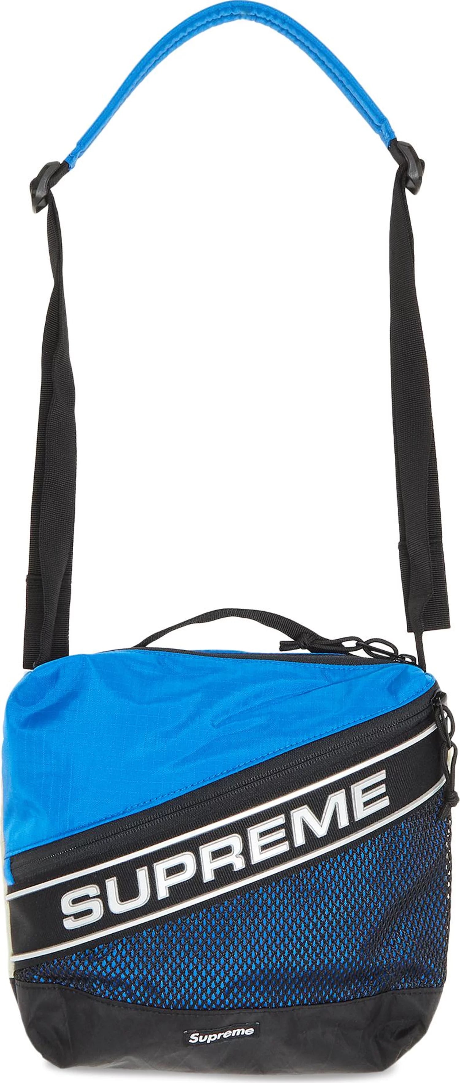 Supreme Logo Shoulder Bag Blue