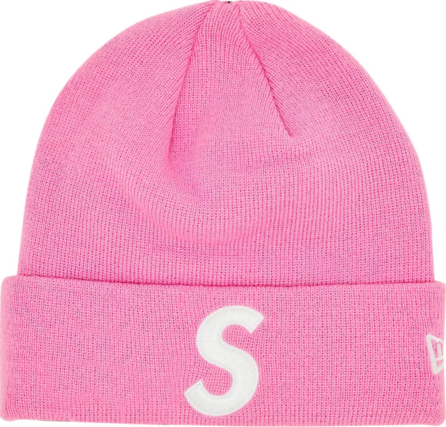 Supreme New Era S Logo Beanie Pink