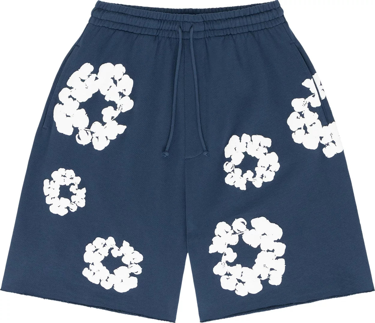 Denim Tears The Cotton Wreath Shorts 'Navy'