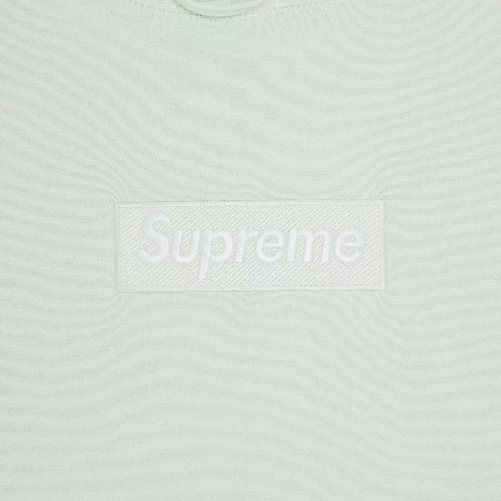 Supreme Box Logo Hooded Sweatshirt (FW23) Light Green