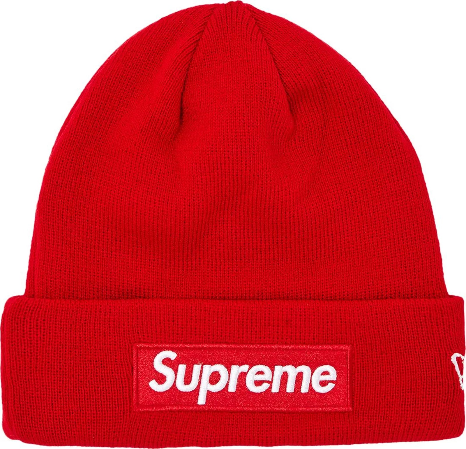 Supreme New Era Box Logo Beanie (FW23) Red