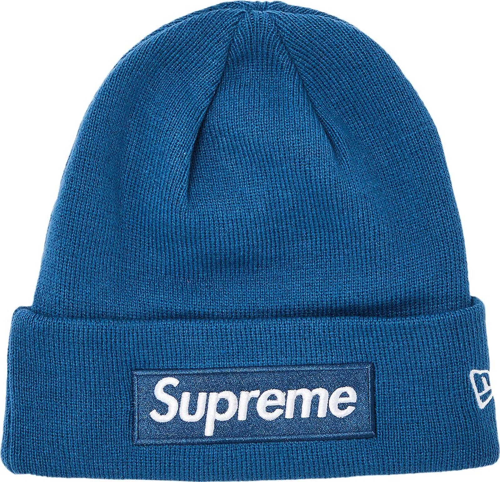 Supreme New Era Box Logo Beanie (FW23) Blue