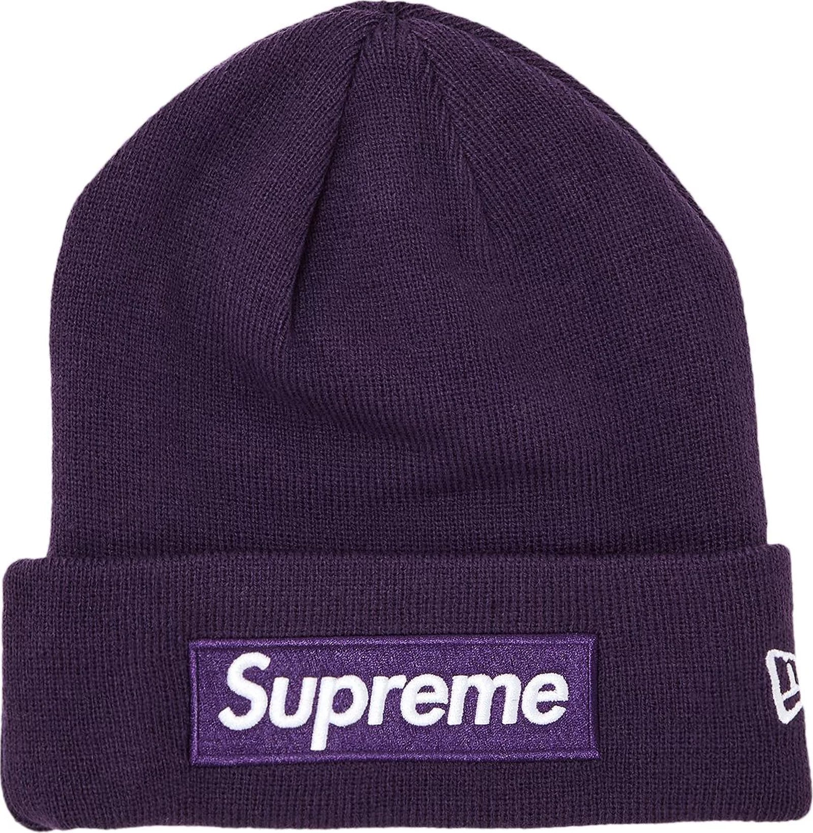 Supreme New Era Box Logo Beanie (FW23) Dark Purple