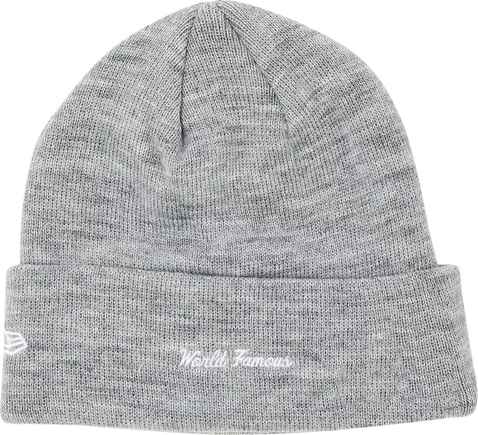 Supreme New Era Box Logo Beanie (FW23) Heather Grey