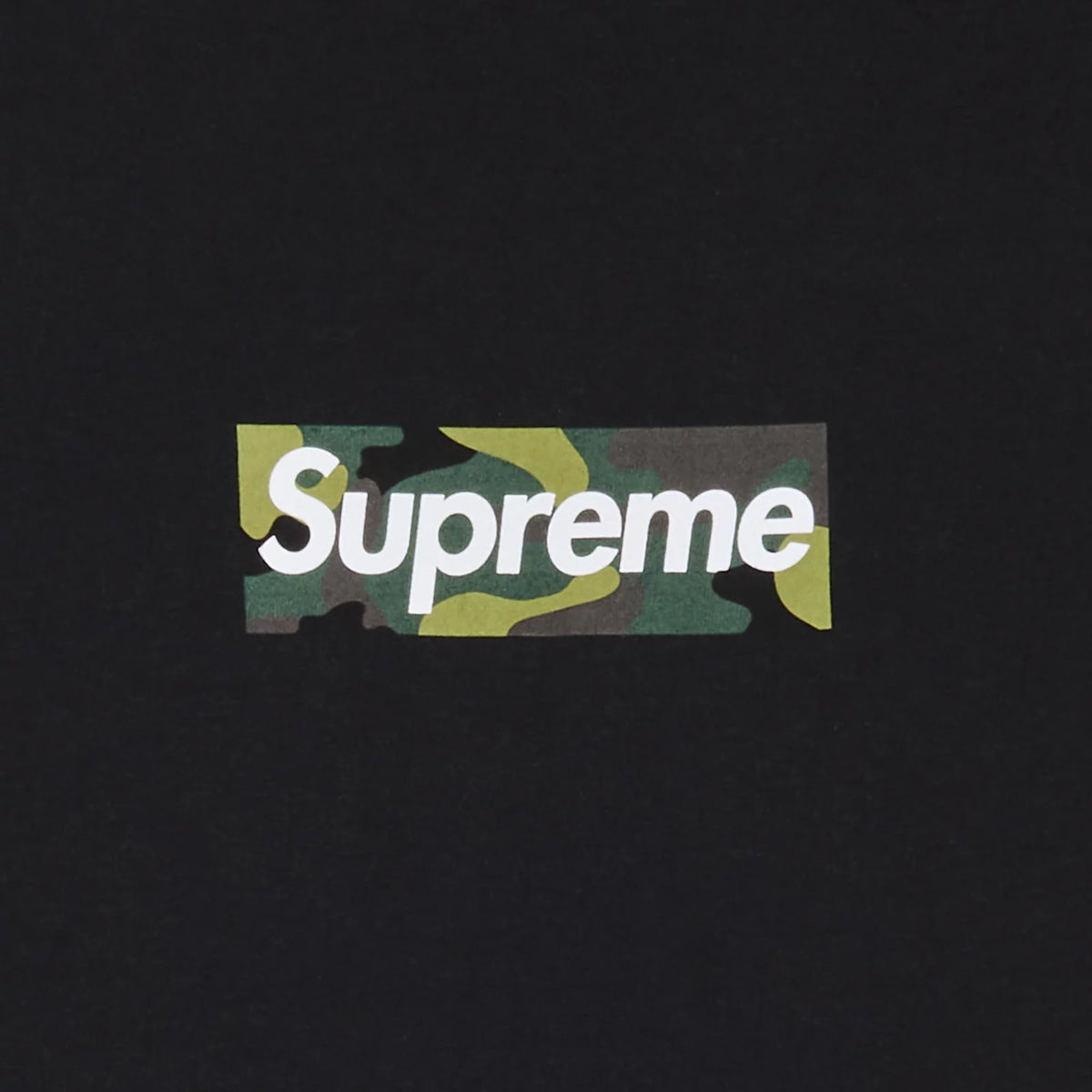 Supreme Box Logo Camo Tee 'Black'
