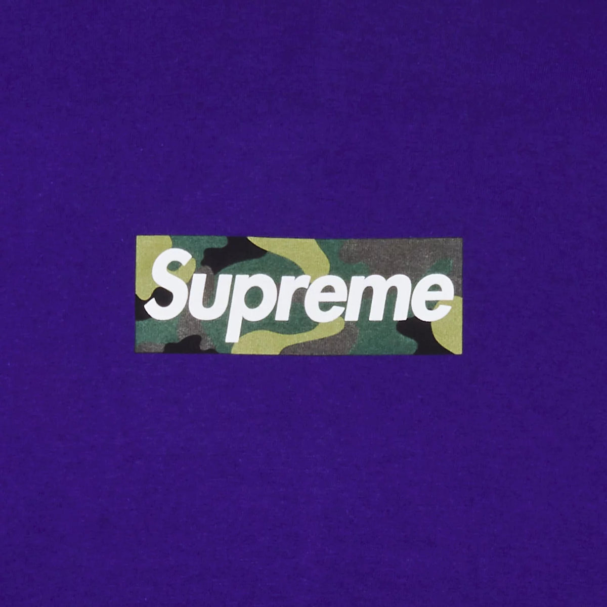 Supreme Box Logo Camo Tee 'Purple'