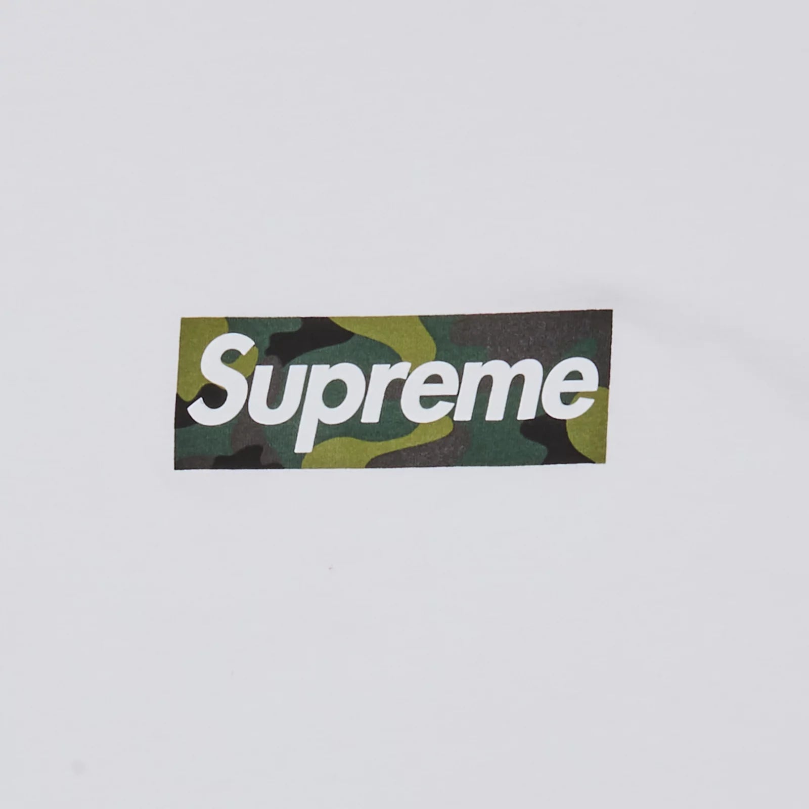 Supreme Box Logo Camo Tee 'White'