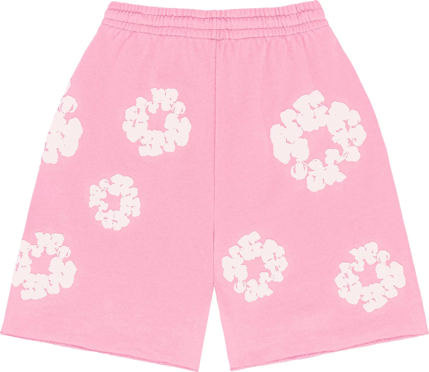 Denim Tears The Cotton Wreath Shorts Pink