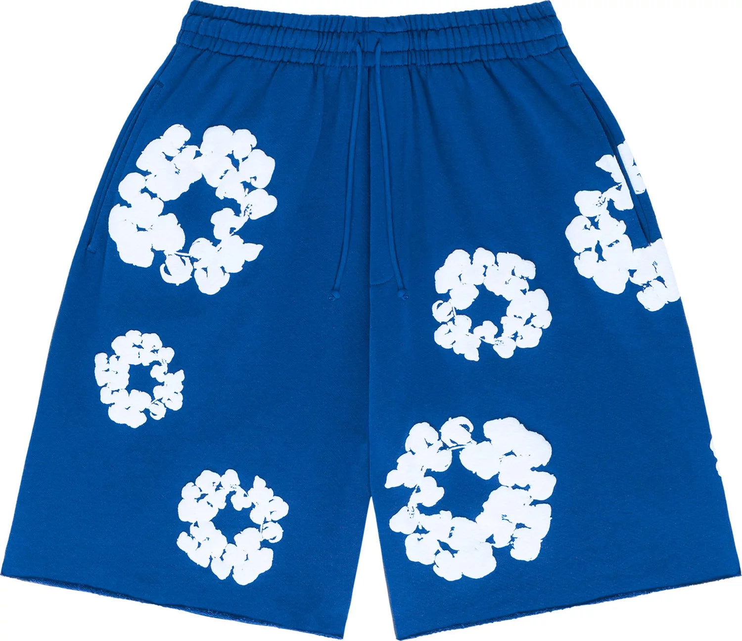 Denim Tears The Cotton Wreath Shorts Royal Blue