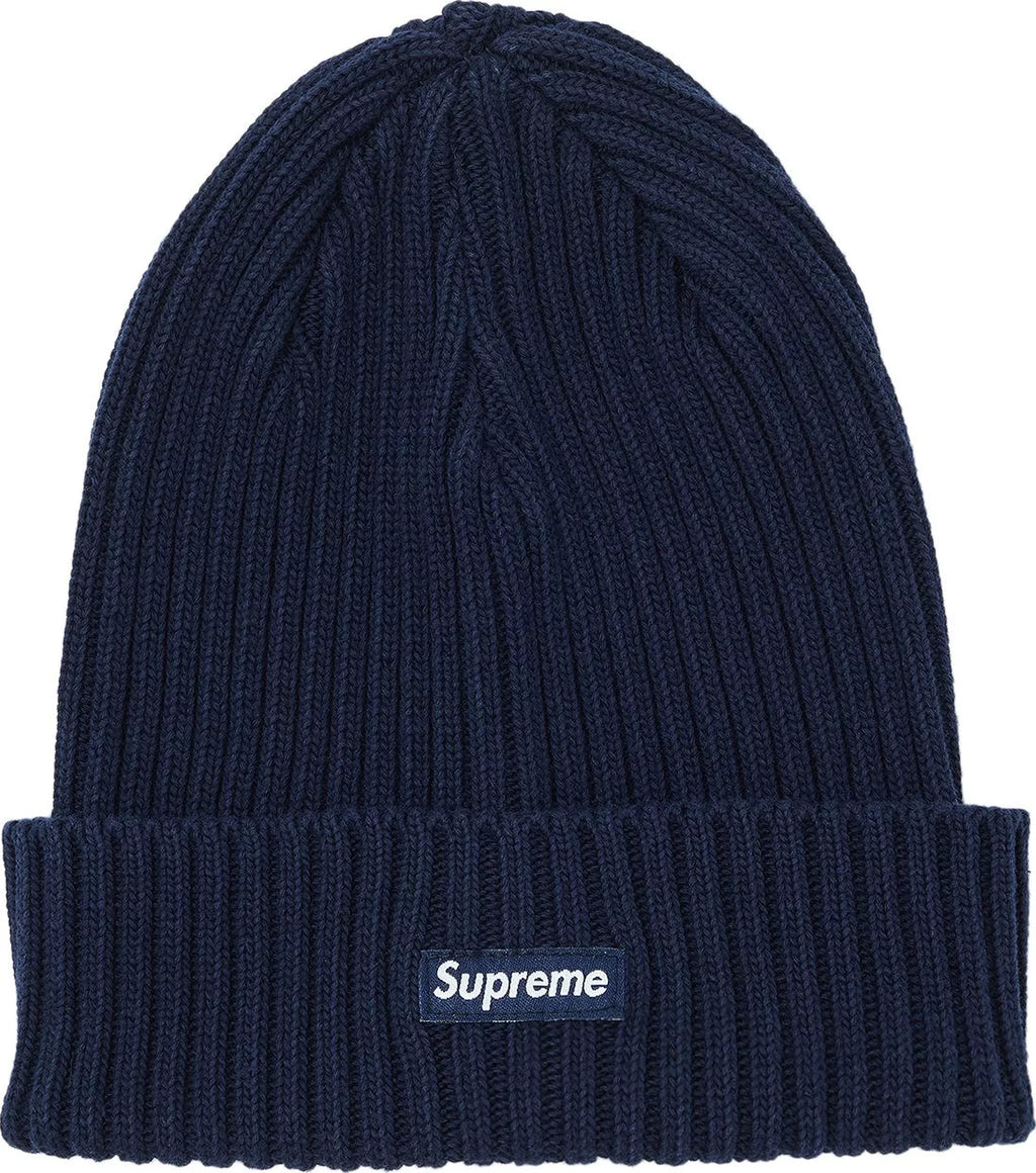 Supreme Overdyed Beanie Navy