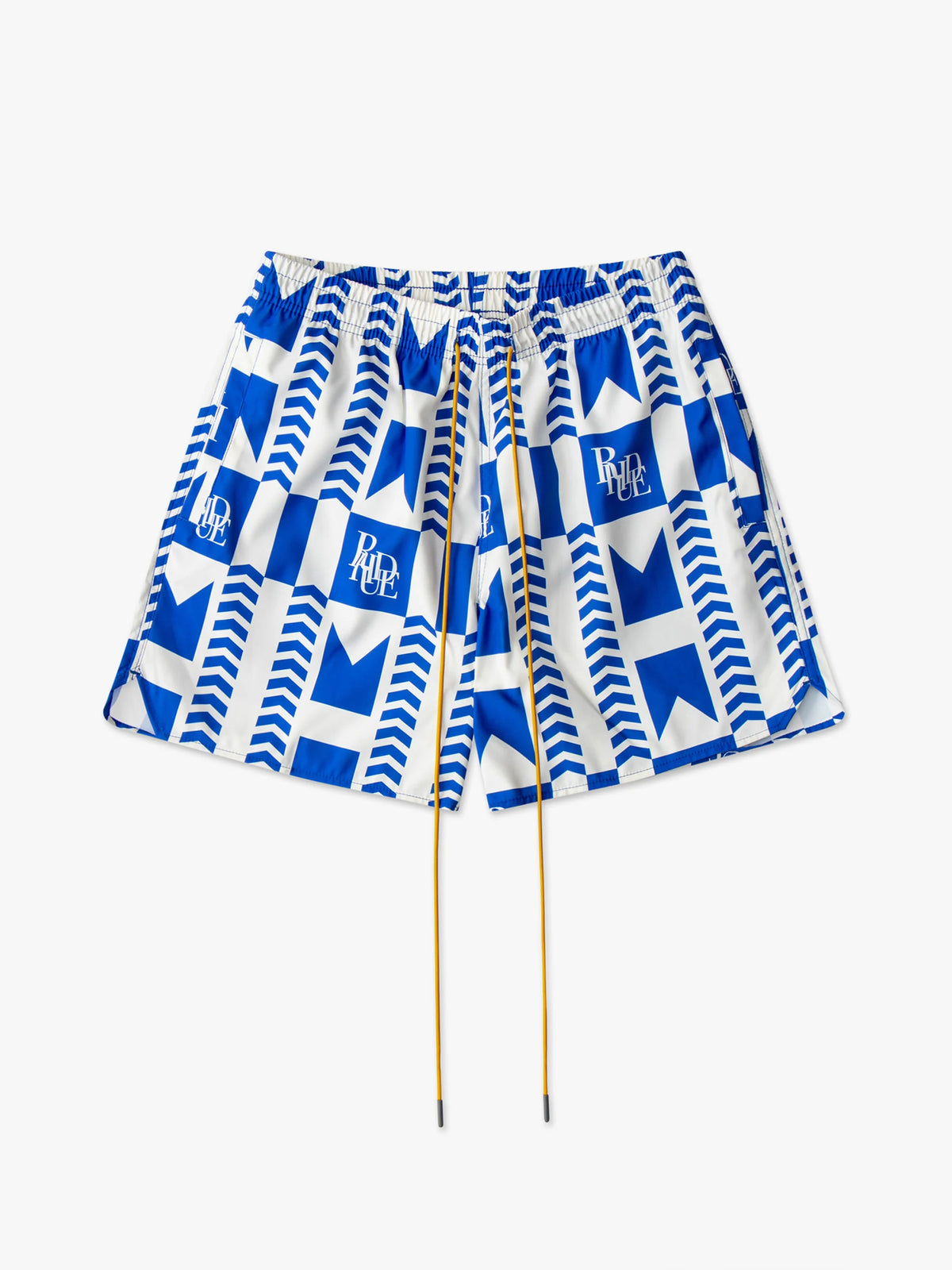 RHUDE Men's Blue Logo-print Swim Shorts