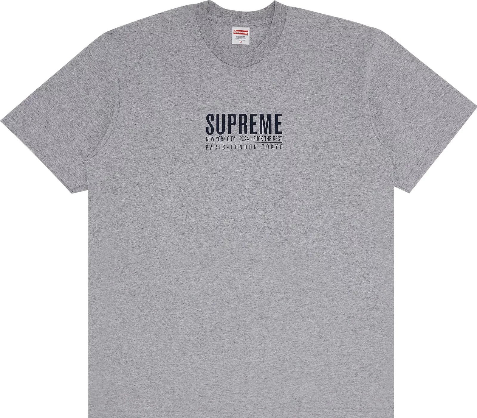 Supreme Paris Tee 'Heather Grey'