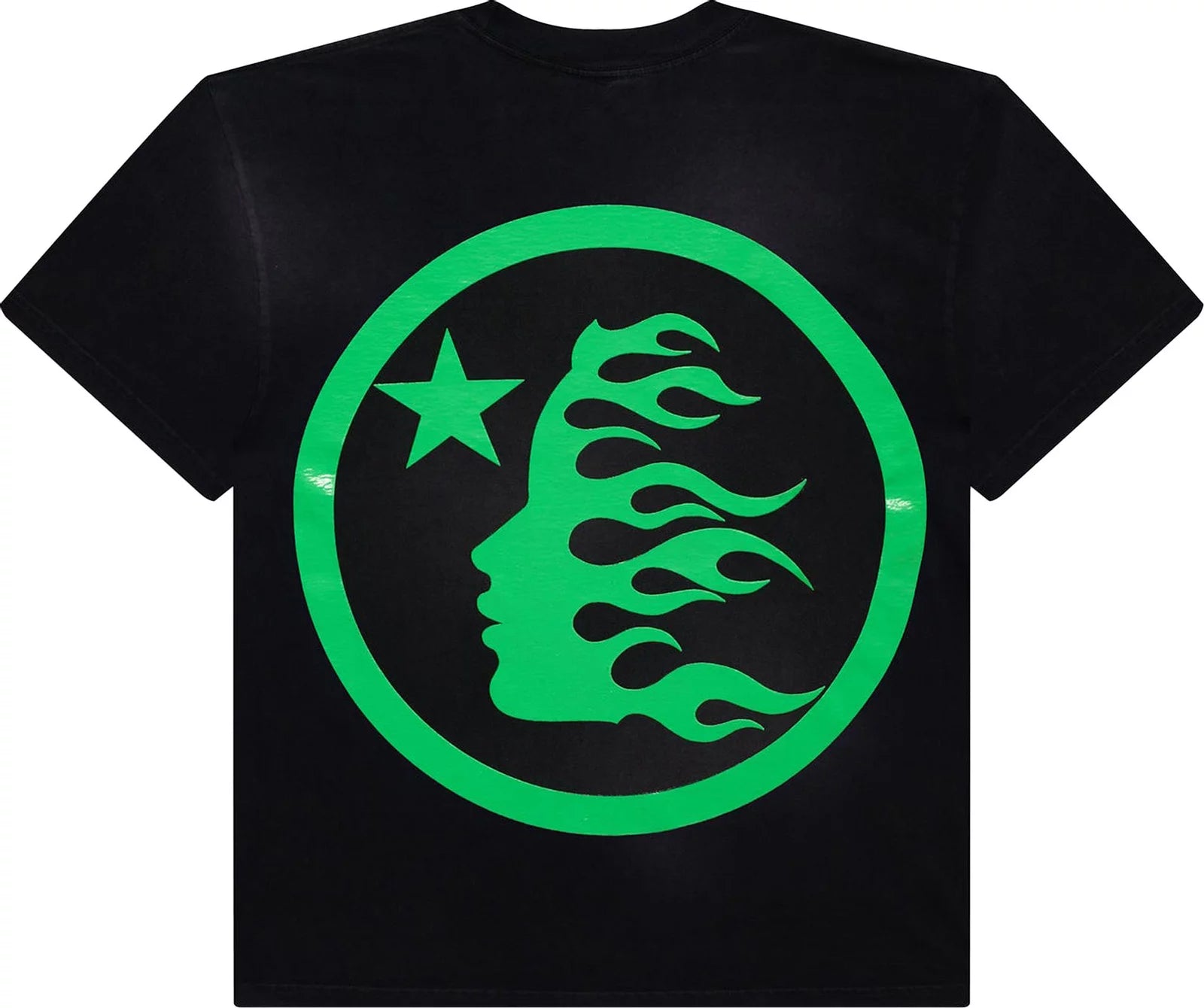 Hellstar Classic T-Shirt (Gel Print) 'Black/Green'