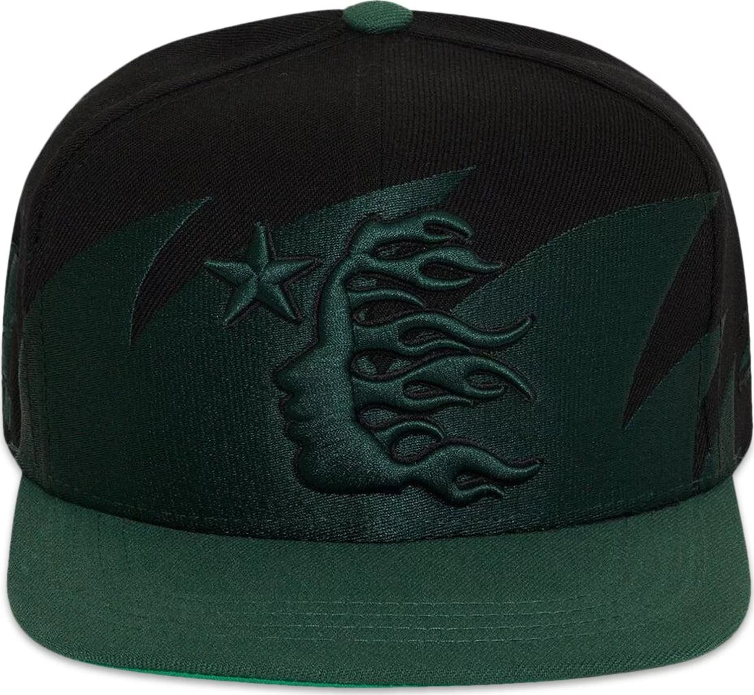 Hellstar Sharkteeth Snapback Hat 'Black/Green'