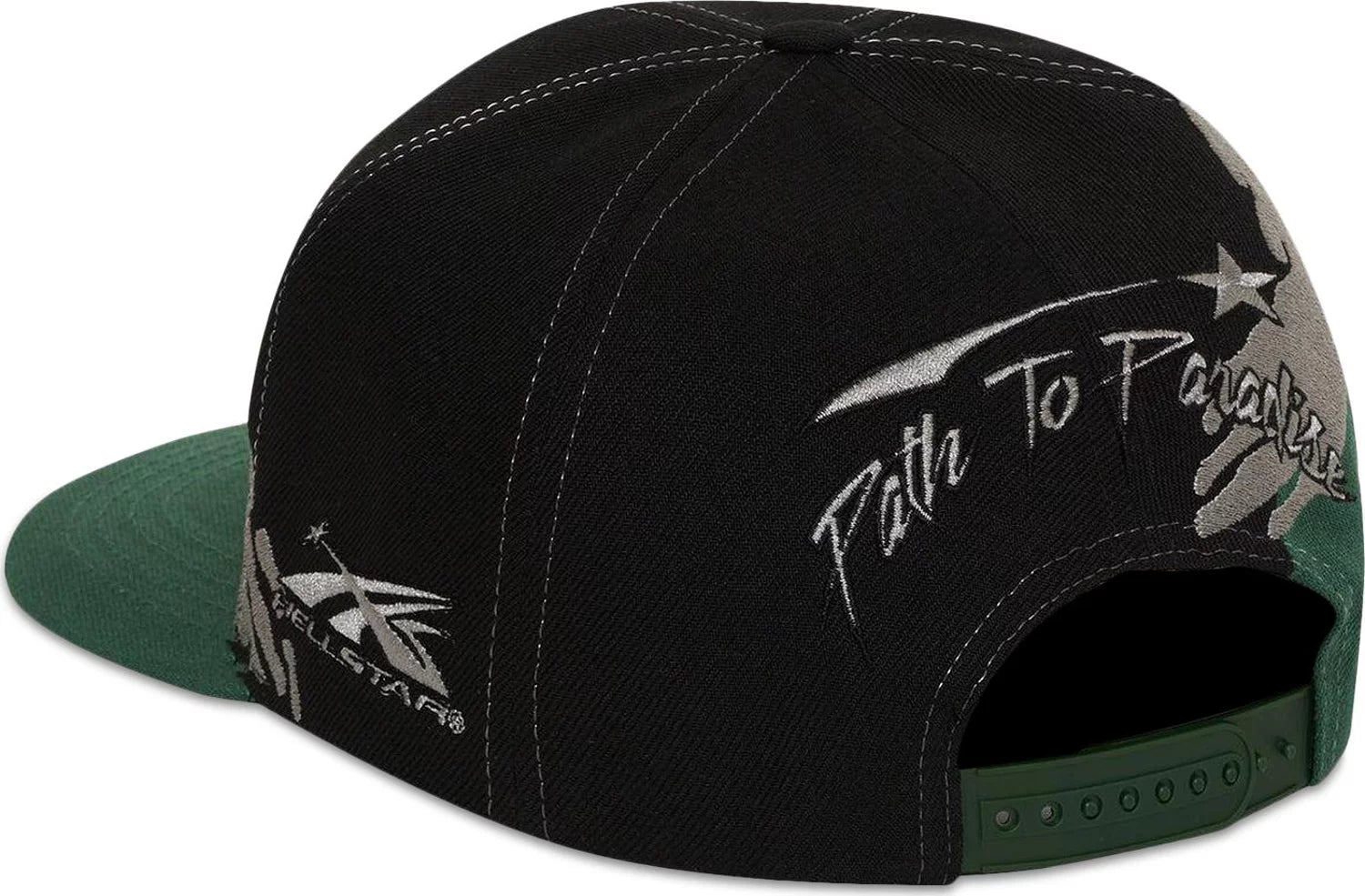 Hellstar Paintbrush Snapback Hat 'Black/Green'