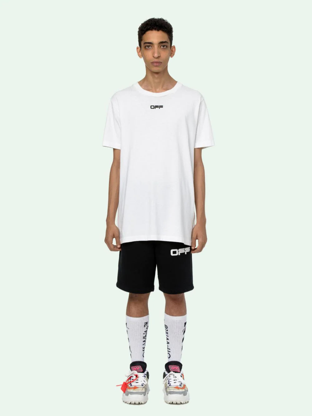 Off-White Oversized Fit Airport Tape T-shirt 'White'