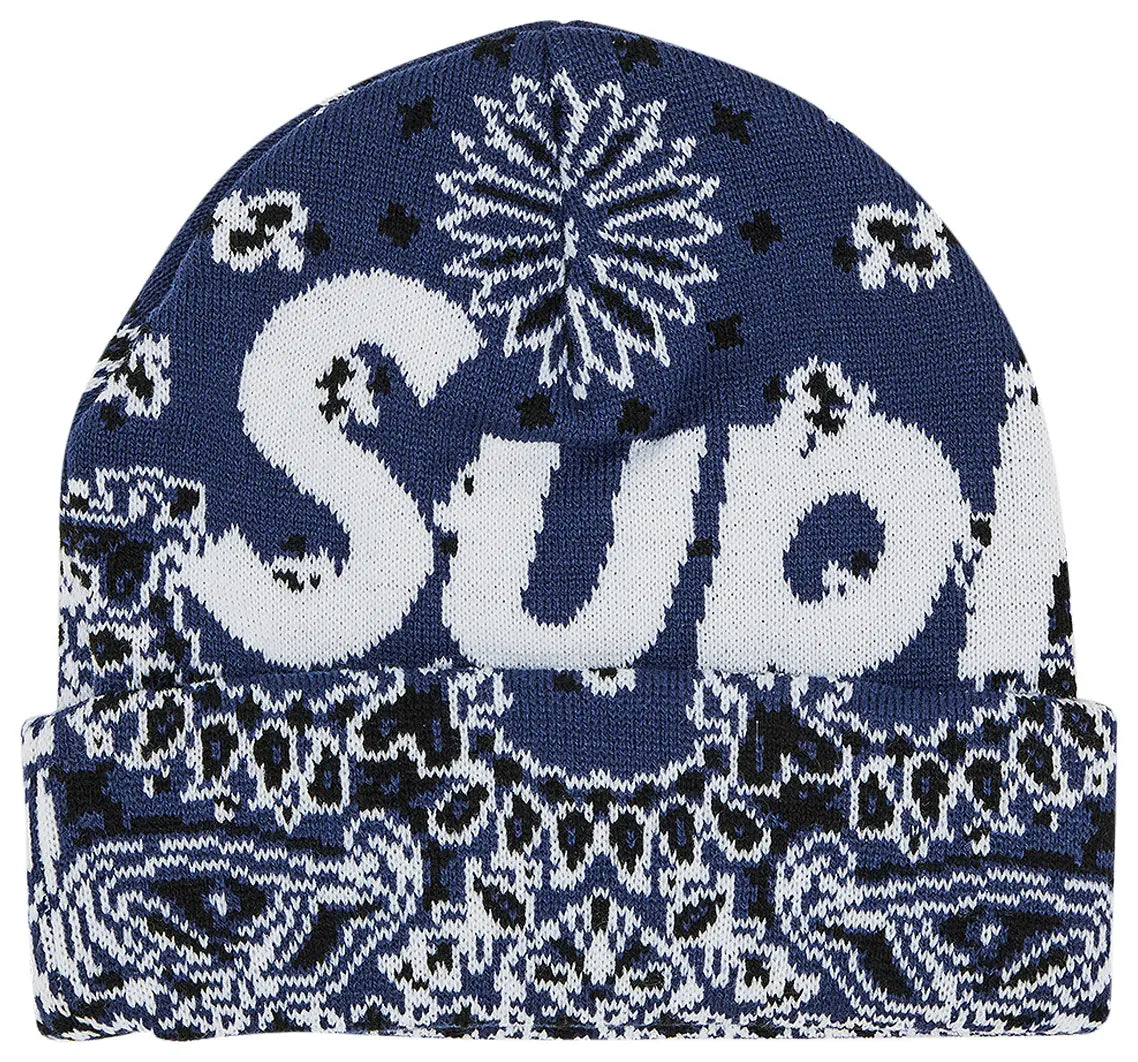 Supreme Bandana Big Logo Beanie