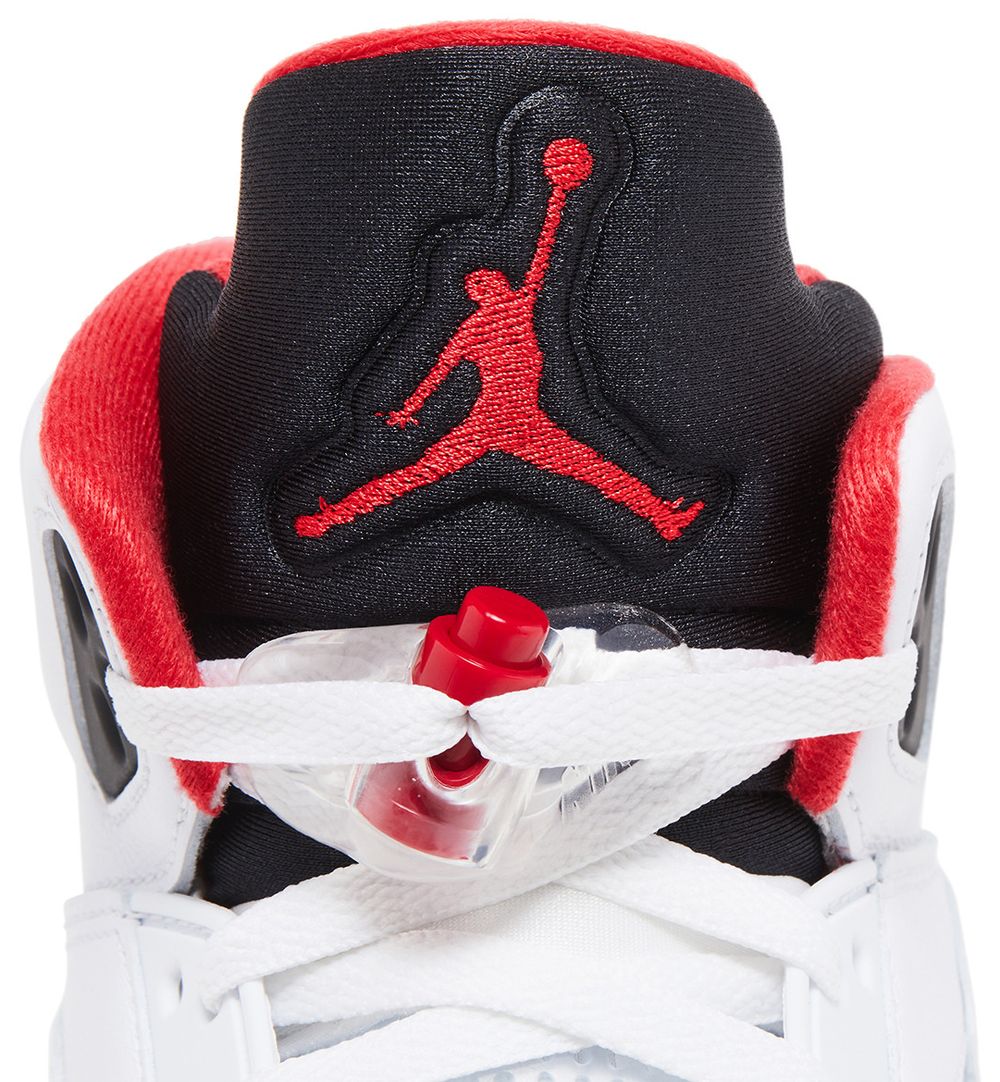 Air Jordan 5 Retro Fire Red Black Tongue (2025)