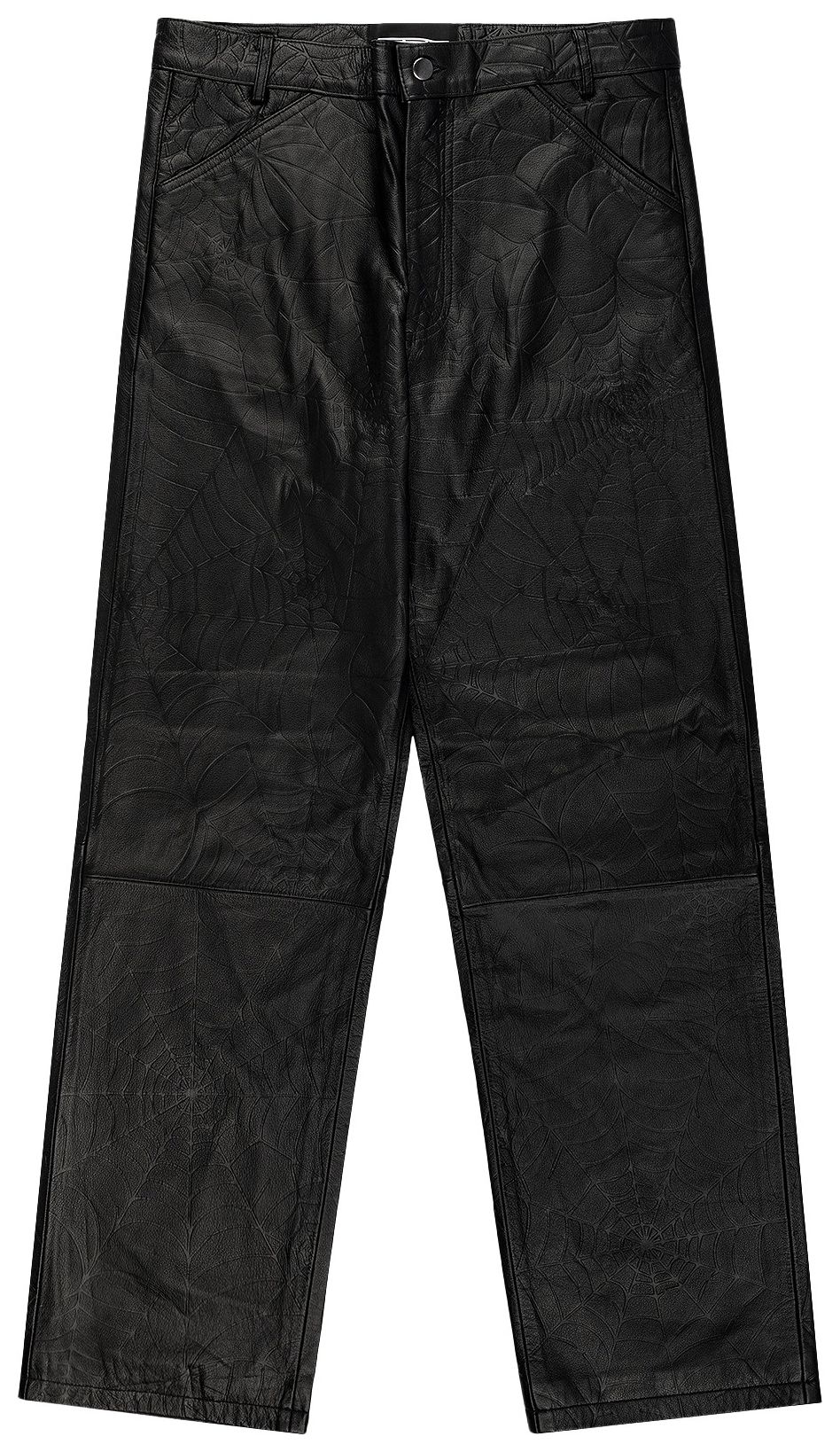 Sp5der Web Leather Pant Black