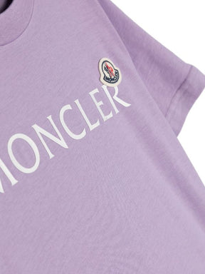 Moncler Enfant logo-print Cotton T-Shirt 'Purple'