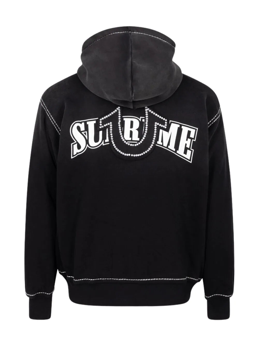 Supreme True Religion Zip Up Hooded Sweatshirt (FW22) Men's Black