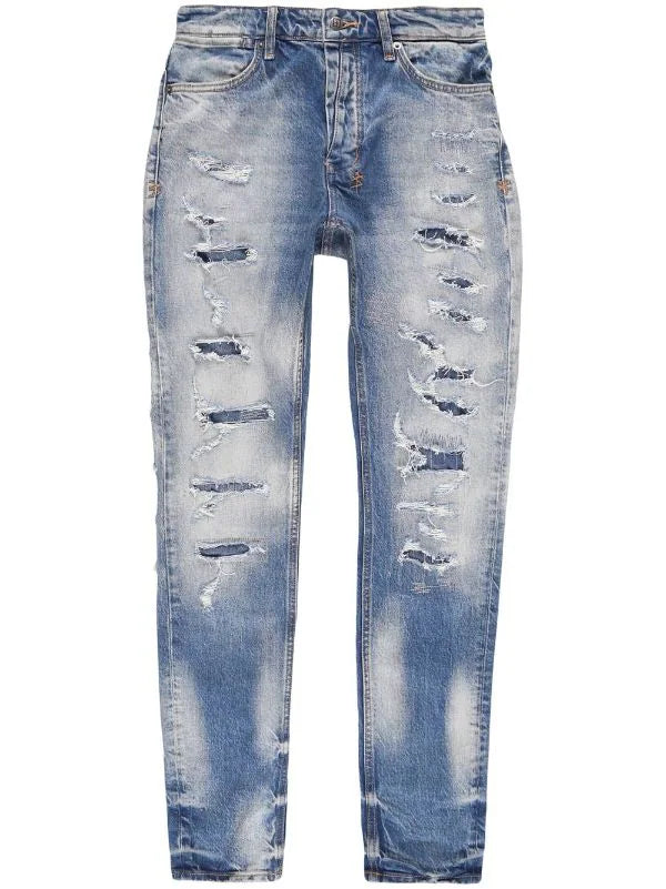 KSUBI VAN WRINKLE DISTRESSED JEANS