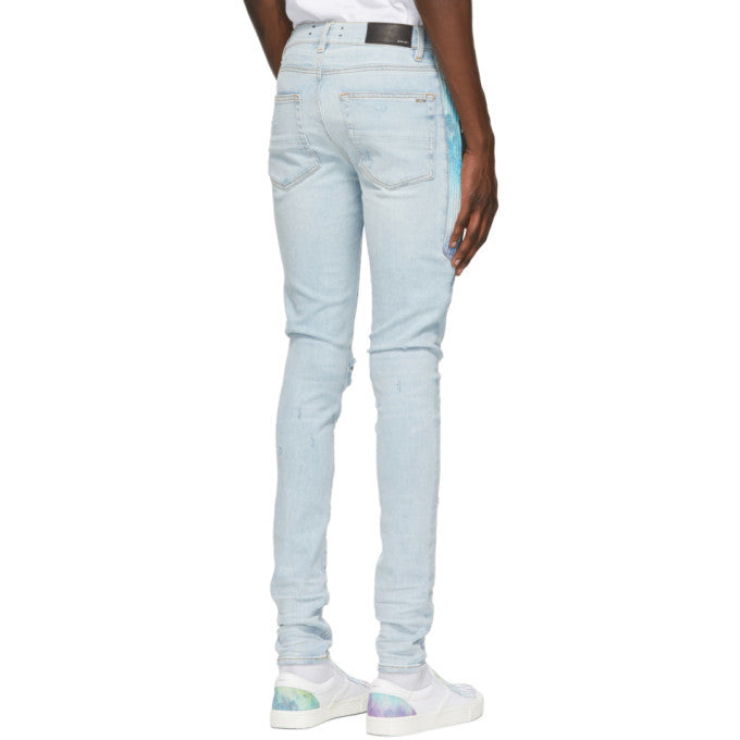 Amiri Watercolor Half Track Jean (PreOwned)