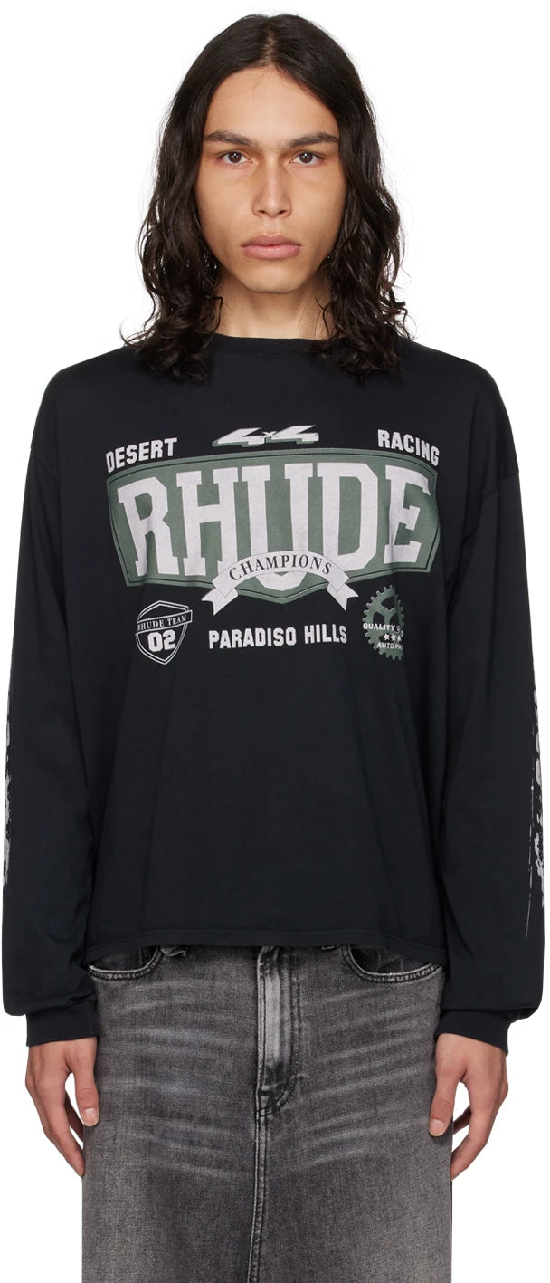 Rhude Black Long Sleeve