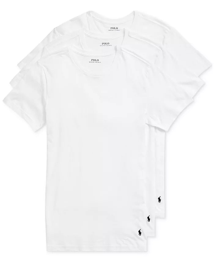 Polo Ralph Lauren Slim fit Undershirt 3-Pack - White