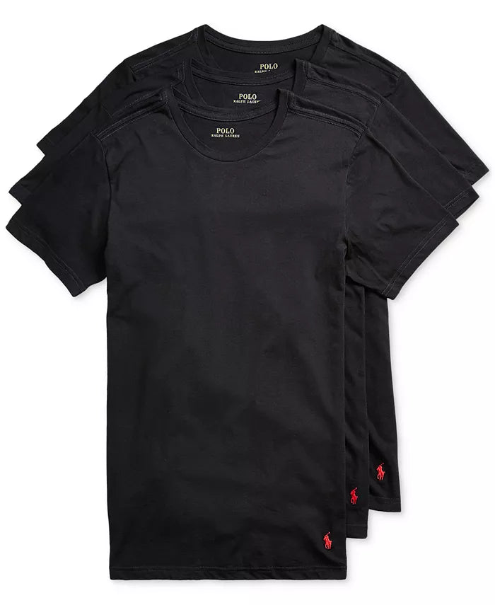 Polo Ralph Lauren Slim fit Undershirt 3-Pack - Black