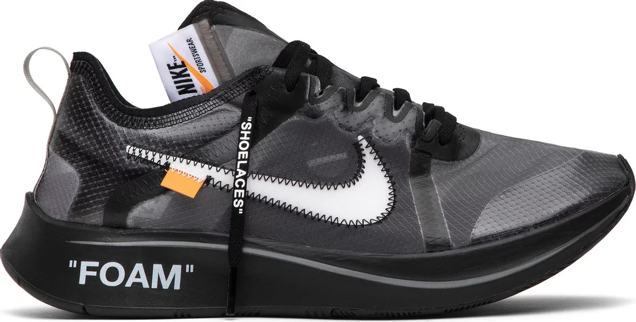 Nike Zoom Fly 'Off-White Black Silver' (Preowned)