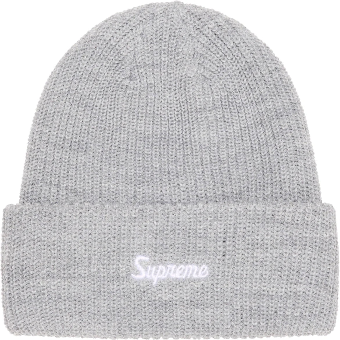 Supreme Loose Gauge Beanie Heather Grey