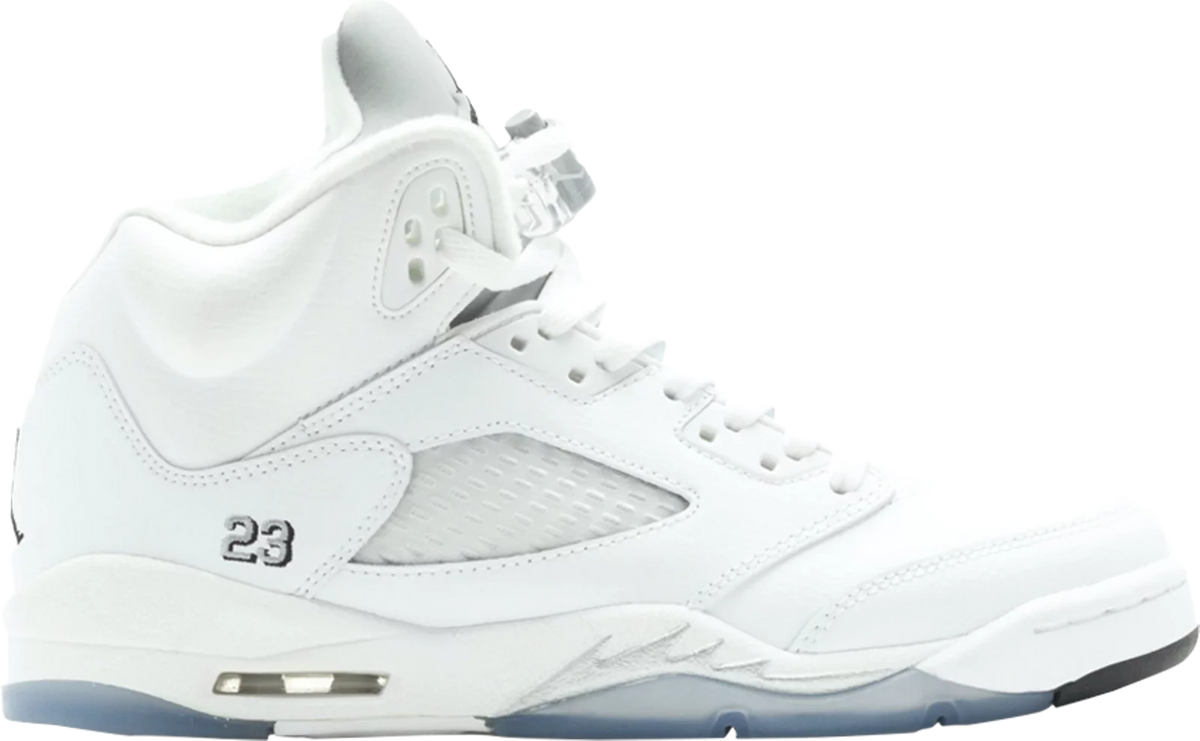 Air Jordan 5 Retro BG 'Metallic White' 2015 (Preowned)